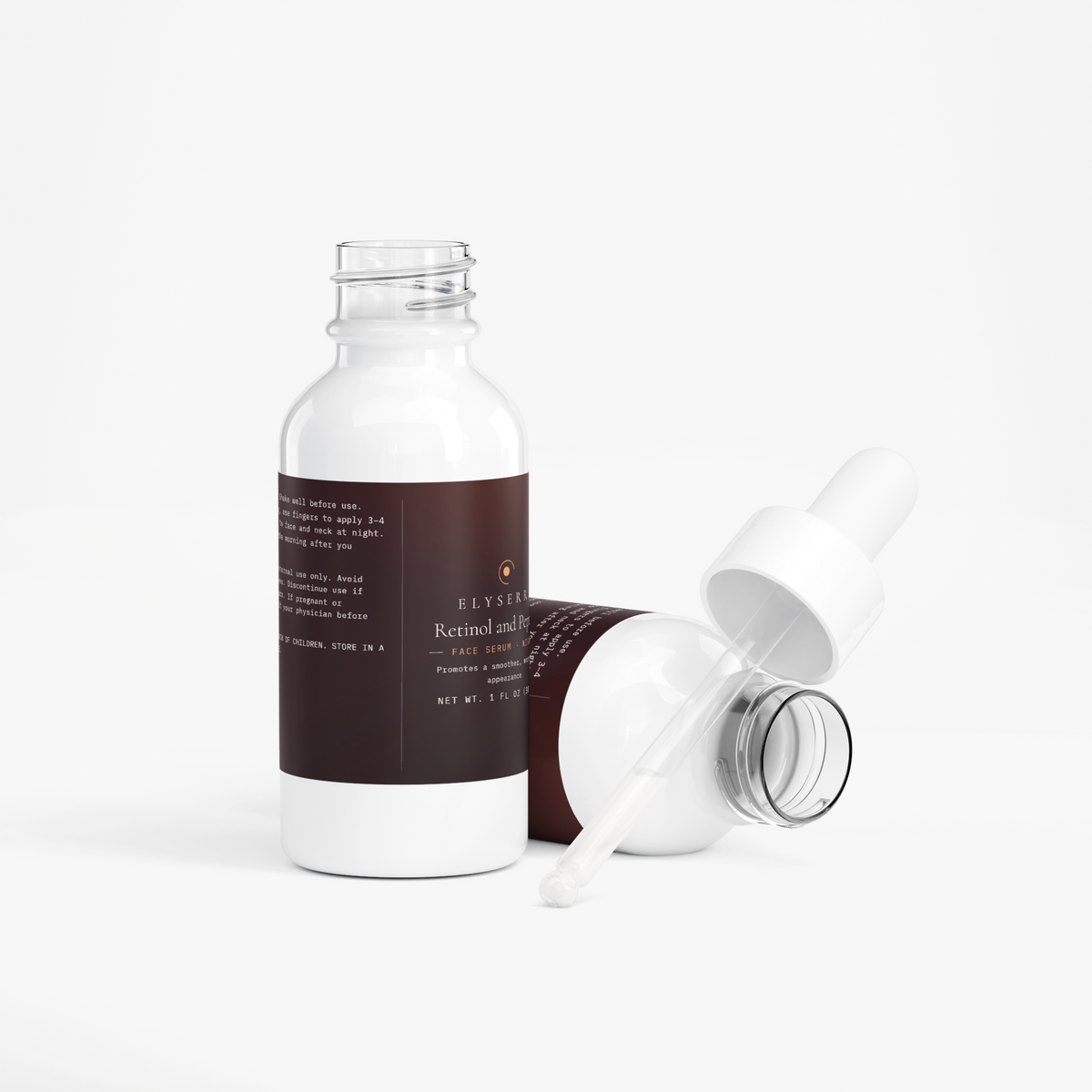 Elyserra Retinol and Peptide Face Serum - angle 3