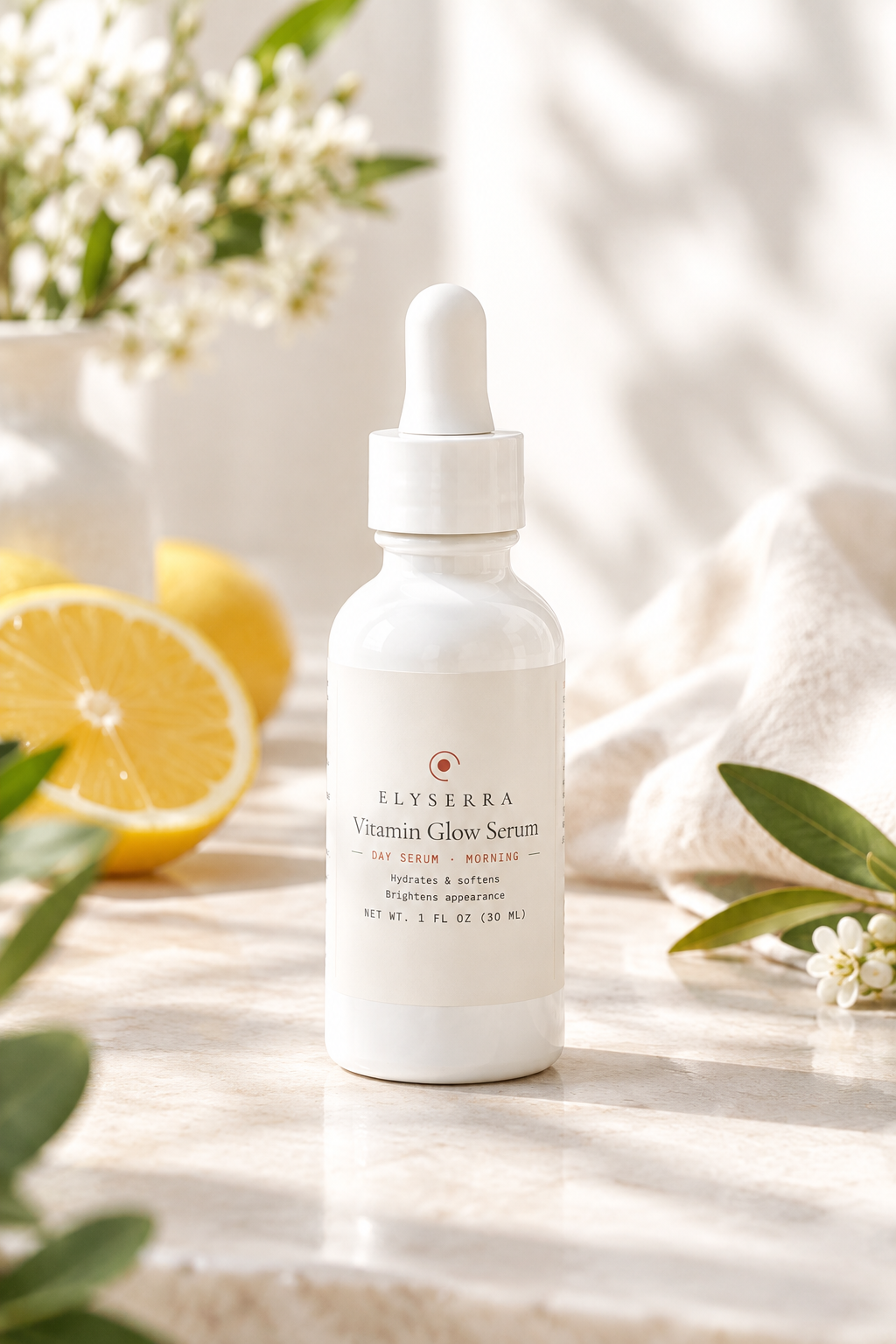 Elyserra Vitamin Glow Serum - lifestyle